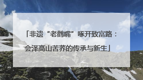非遗“老鹳嘴”啄开致富路：会泽高山苦荞的传承与新生