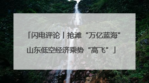 闪电评论丨抢滩“万亿蓝海” 山东低空经济乘势“高飞”