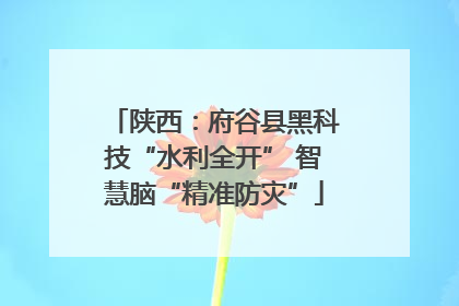 陕西：府谷县黑科技“水利全开” 智慧脑“精准防灾”