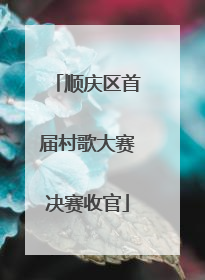 顺庆区首届村歌大赛决赛收官