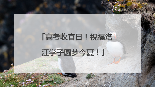 高考收官日！祝福洛江学子圆梦今夏！