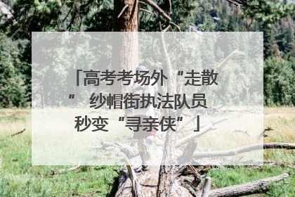 高考考场外“走散” 纱帽街执法队员秒变“寻亲侠”