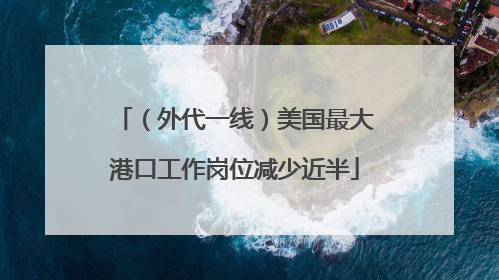 （外代一线）美国最大港口工作岗位减少近半