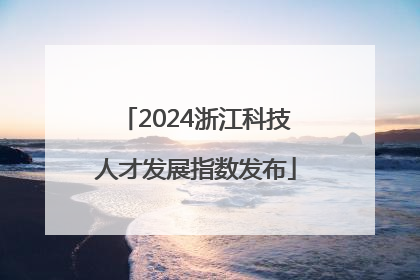 2024浙江科技人才发展指数发布