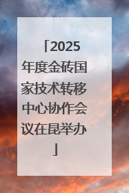 2025年度金砖国家技术转移中心协作会议在昆举办