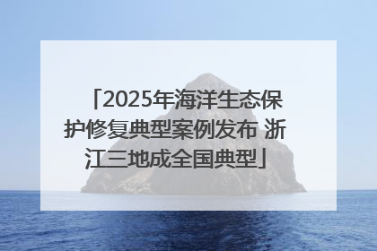 2025年海洋生态保护修复典型案例发布 浙江三地成全国典型