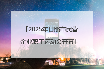 2025年日照市民营企业职工运动会开幕