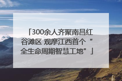 300余人齐聚南昌红谷滩区 观摩江西首个“全生命周期智慧工地”