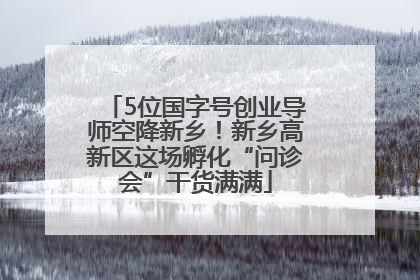5位国字号创业导师空降新乡！新乡高新区这场孵化“问诊会”干货满满